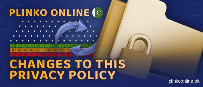 Updates to plinko online privacy policy - info for Pakistani players